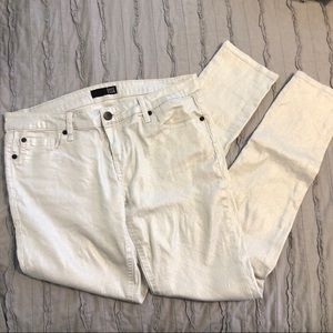 David Kahn metallic white jeans